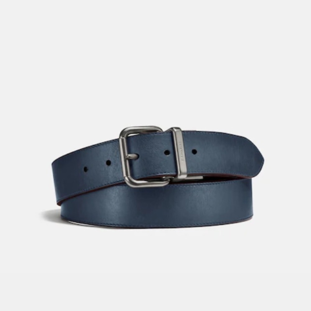 Coach Harness Buckle Cut To Size Reversible Belt, 38 Mm 87091